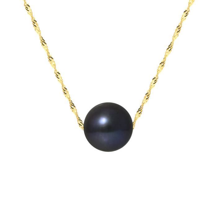 PERLINEA Collier Perle de Culture et Or Jaune 375° Femme