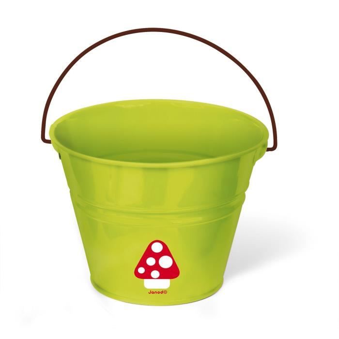 JANOD Seau Mini Pouss' Natur' Vert et marron