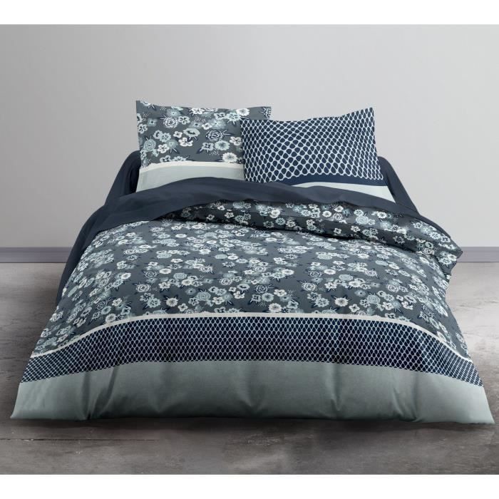 TODAY Parure de couette Enjoy Galys - 1 housse de couette et 2 taies d'oreiller - 100% coton - 220 x 240 cm