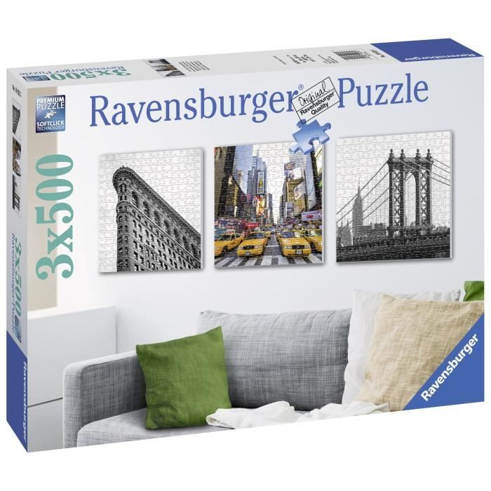 Puzzle 3 x 572 pcs Impressions De New-York