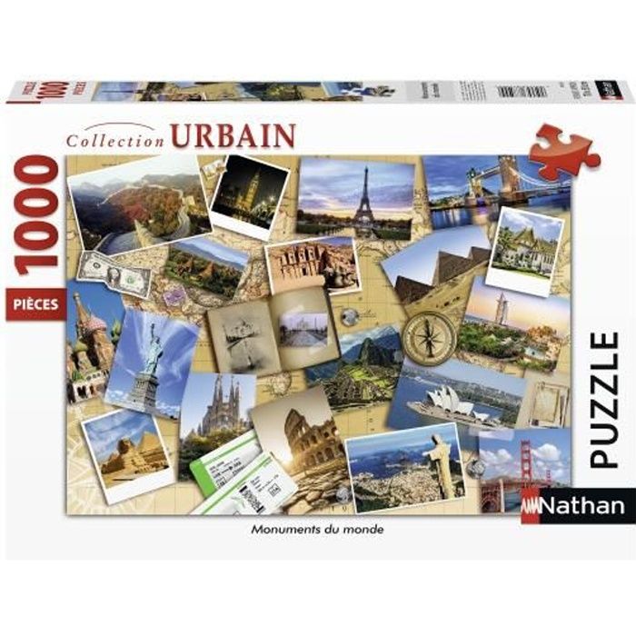 RAVENSBURGER Puzzle N 1000 p - Monuments du monde