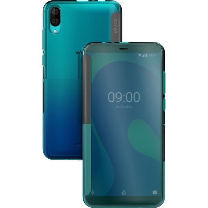 WIKO Etui Folio Easy Bleen pour Wiko Y80