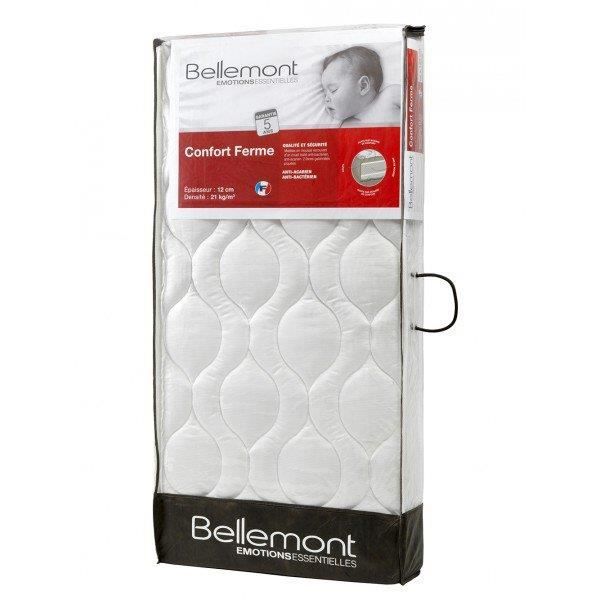 BELLEMONT Matelas Bébé - 70x140x12 cm - Confort Ferme