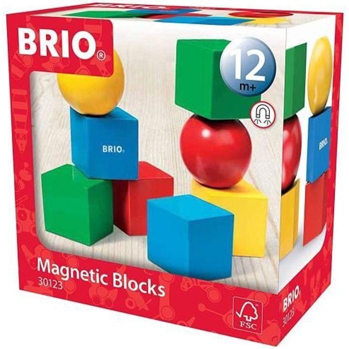 BRIO - 30123 - Blocs De Construction Magnetiques - Jouet en bois