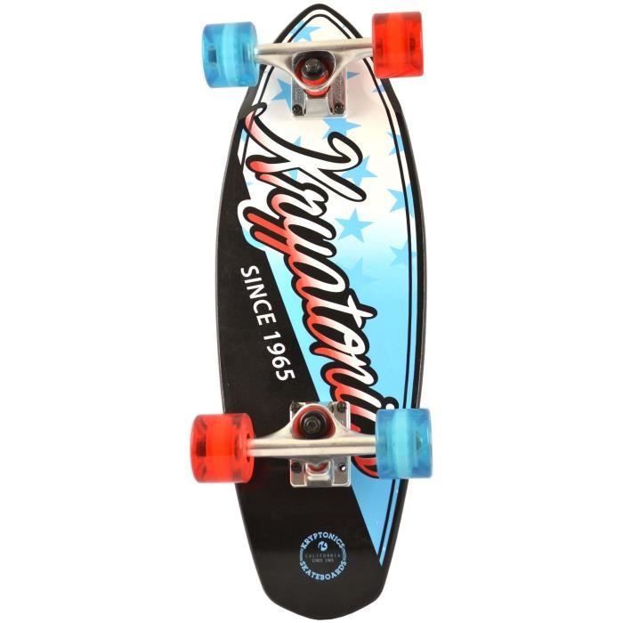 KRYPTONICS Skateboard Mini Fat Cruiser Star 23''