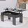 Table basse relevable noire