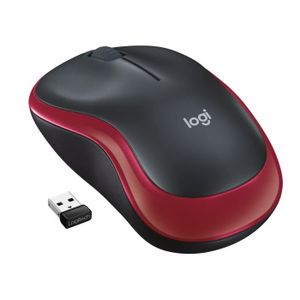 Logitech souris sans fil optique - M185 Rouge