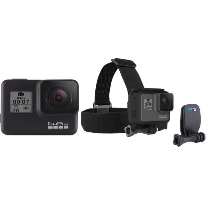 GOPRO HERO7 Caméra de sport Action Cam Noir + Bandeau