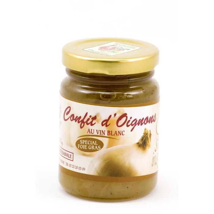 Confit d oignons au vin blanc Spécial foie gras - Achat / Vente ...