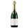 Bouteille de Champagne Silhouette en Carton Grande