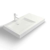 LAVABO - VASQUE Vasque 80 cm à suspendre ou à poser, en Solid sur LAVABO - VASQUE Vasque 80 cm à suspendre ou à poser, en Solid sur