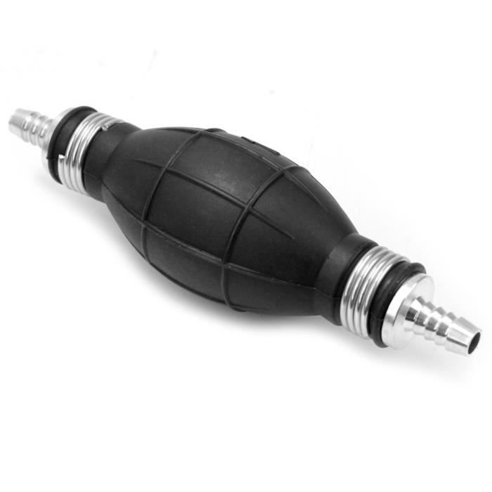 Pompe à Main Pour Carburant (Essence/Diesel/Eau) - Poire D'Amorçage 12mm - Pour Voiture, Bateau, Moteur - Aluminium Et Caoutchouc Nitrile
