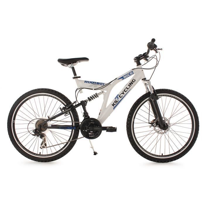 VTT tout suspendu 26 Nice blanc TC 48 cm KS Cy…   Achat / Vente