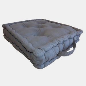 COUSSIN - MATELAS DE SOL Coussin de sol 100% coton 40x40x9 cm GRIS FONCE