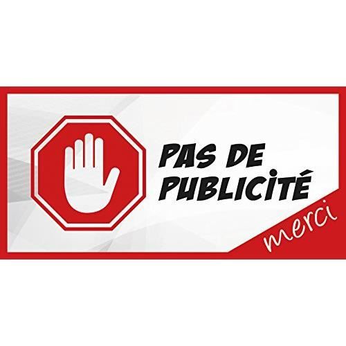 24 Autocollants 'Stop Pub' Et 'Stop Journaux' Pour Boîte Aux Lettres - Alu Brossé - Neuf