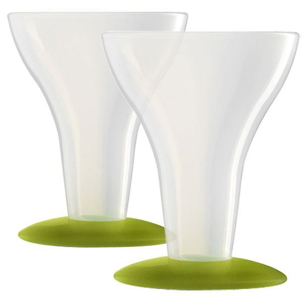 VERRES 18 MOIS ET + VERT TRANSLUCIDE   Lots de 2 Premiers verres 18