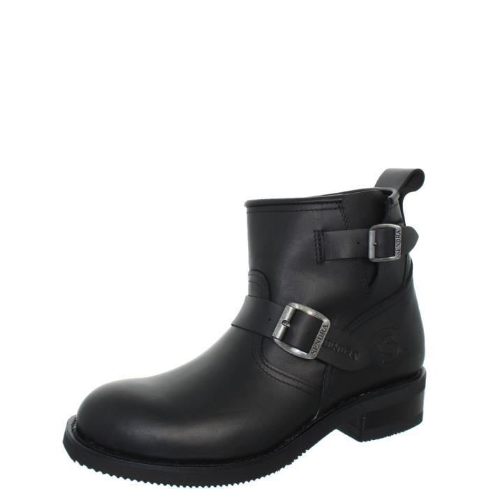 sen41133 En Cuir Ref noir Boots Carol Matebox Sendra UnpapW