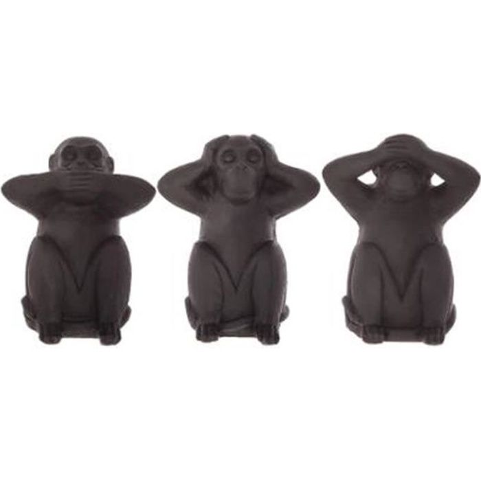 Singe De La Sagesse La Foir'fouille Statue singes de la sagesse - Achat / Vente pas cher
