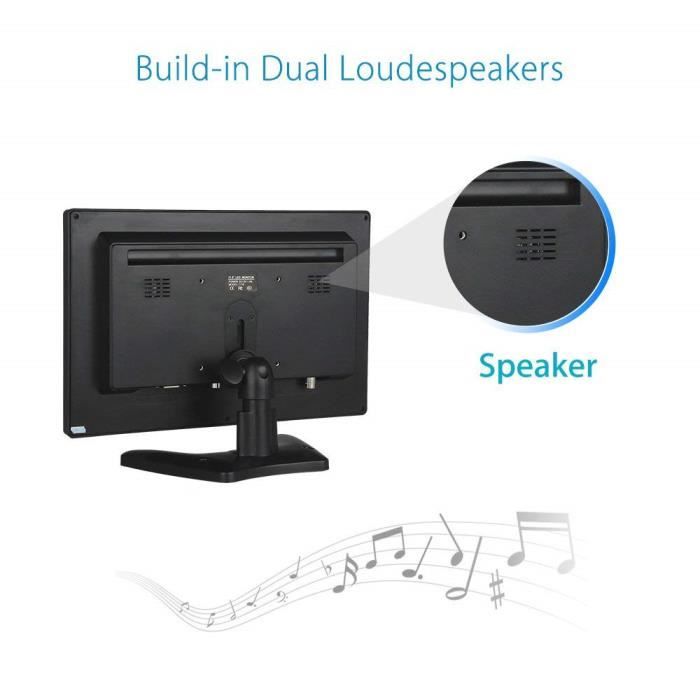 Moniteur LCD TFT 12 pouces Eyoyo avec entrée3