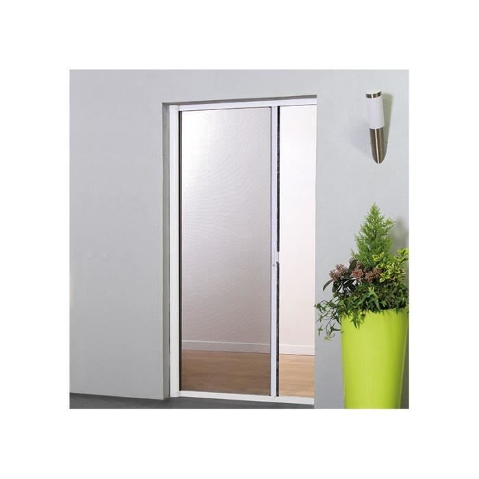 MOUSTIKIT CONFORT - Moustiquaire enroulable latérale aluminium H230 x L140 Marron, Toile Fibre de verre - P/EL4/23M