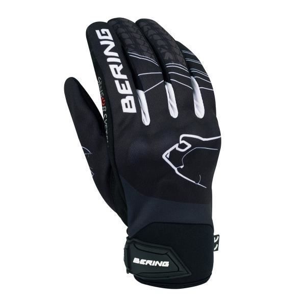 BERING Gants moto Grissom - Noir et blanc