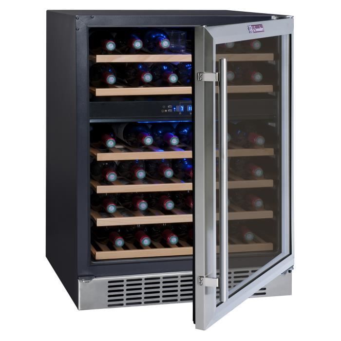 LA SOMMELIERE CVDE46-2 - Cave à vin de service - 45 bouteilles - Encastrable - Classe B - L 59,5 cm - H 82,8 cm