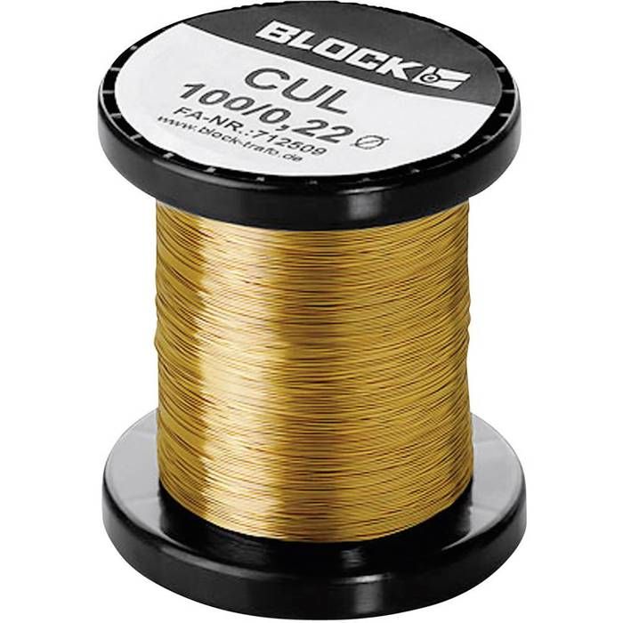 Fil De Cuivre émaillé Pour Bobinage Bobine de fil de cuivre Ø 0.75 mm 1,55 A Block … - Achat / Vente câble