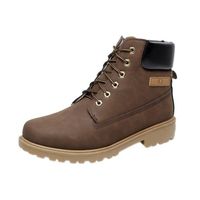 BOTTINE Mode Homme Bottine Martine Boots en Cuir PU Bru... BOTTINE Mode Homme Bottine Martine Boots en Cuir PU Bru...
