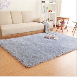 Tapis De Shaggy Salon Mats Gris Argenté 140200cm Votre