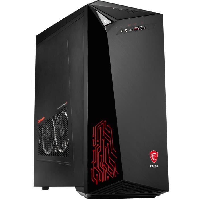 Unité Centrale Gamer - MSI Infinite VR7RC-241XFR - Core i5-7400 - RAM 16Go - Stockage 256Go SSD + 512Go SSD - GTX 1060 6Go - Win 10