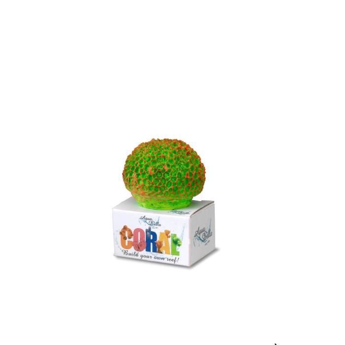 AQUA DELLA Décoration pour aquarium Corail Cerveau - 7,3 x 6,5 x 6cm - S