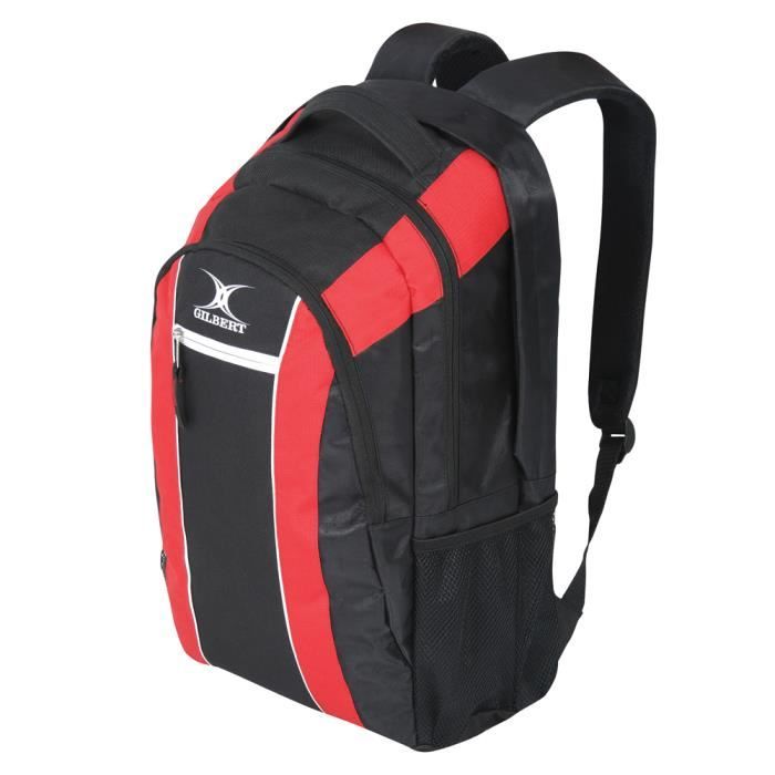 GILBERT Sac à dos CLUB V2 - H:47cm x W:20cm x P:33cm - Noir / Rouge