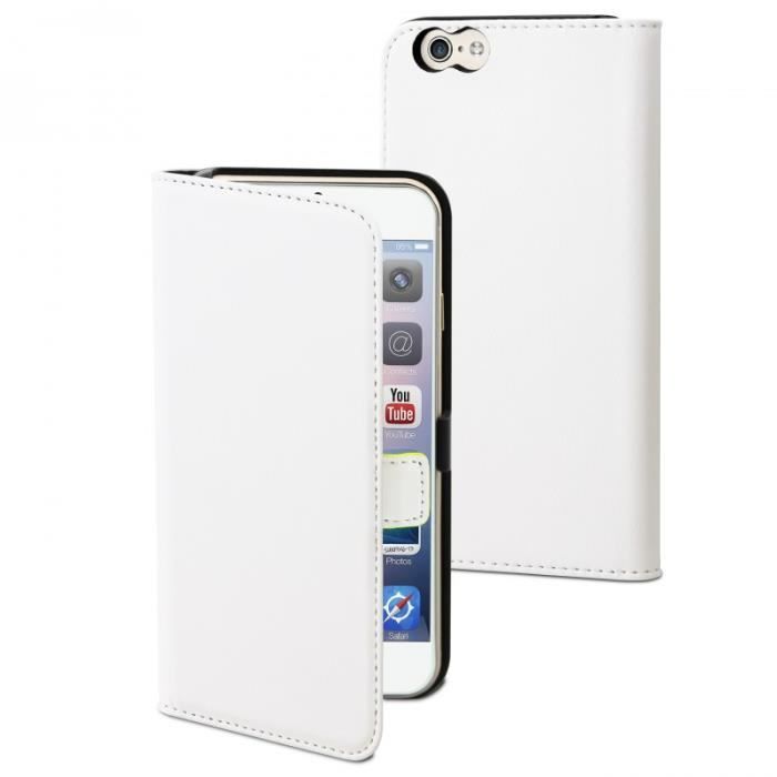 MUVIT Slim Etui - Blanc - Pour Apple Iphone 6, 6s +
