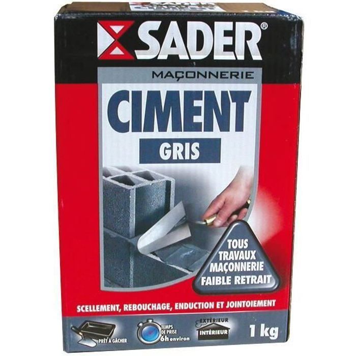SADER Boite Ciment Gris 1kg