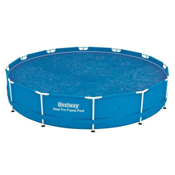 BESTWAY Bâche solaire Ø 356cm pour piscine Frame Pool Ø 366cm