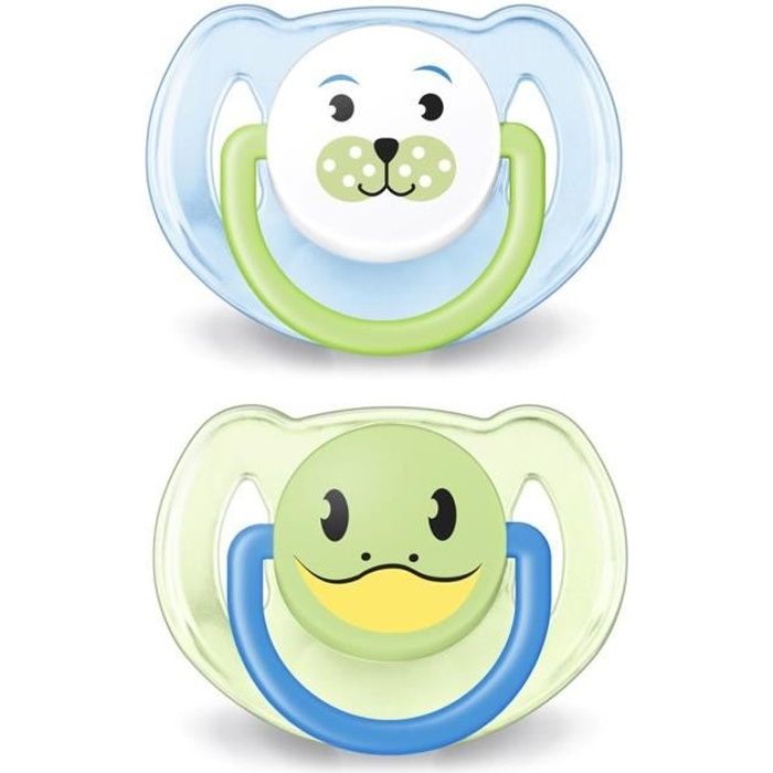 PHILIPS AVENT Sucette Animal 6-18 mois Garçon