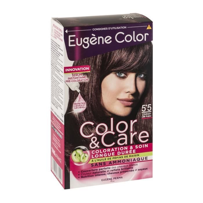 EUGENE COLOR Kit de coloration châtain acajou