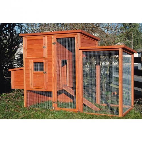 Poulailler Dakota En Bois 211 X 87 X 1275 Cm 3 A 4 Poules Achat
