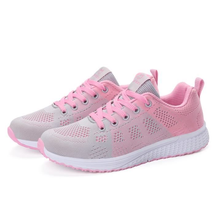 Confortable Fashion Sneakers rose noir Gris Suprieure Femme Lger Poids Classiquedurable Basket Chaussures Qualit BO4nwYW