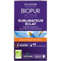 BEAUTÉ DE LA PEAU BIOPUR Gélules végétales - Eclat de la peau - 48 g BEAUTÉ DE LA PEAU BIOPUR Gélules végétales - Eclat de la peau - 48 g