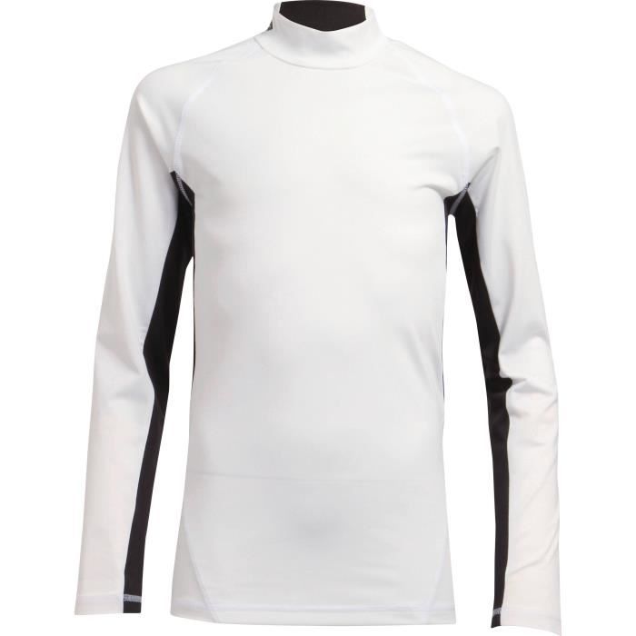 ATHLI-TECH Maillot de football Bobo - Manches longues - Enfant garçon - Blanc