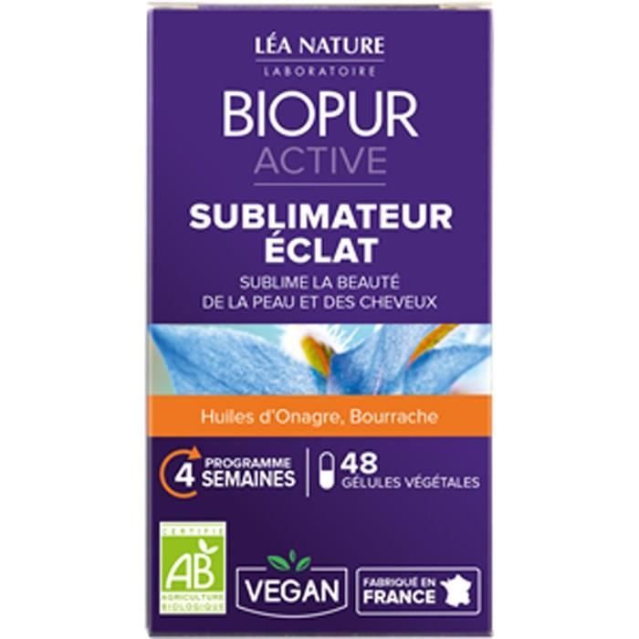 BIOPUR Gélules végétales - Eclat de la peau - 48 gélules