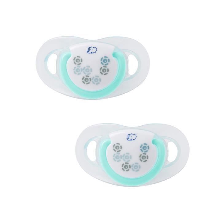 BEBE CONFORT Sucette Dental Safe 0/6m Bleu (x2) (Lot de 3)
