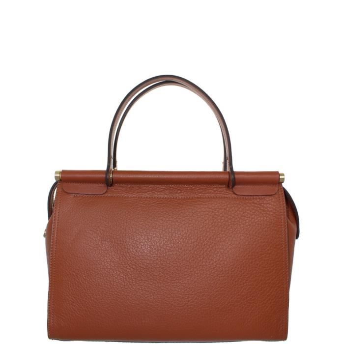 Grand Sac Achat En Gold pou41945 Pourchet Cuir À Ref Marron Main 0wP8nkO