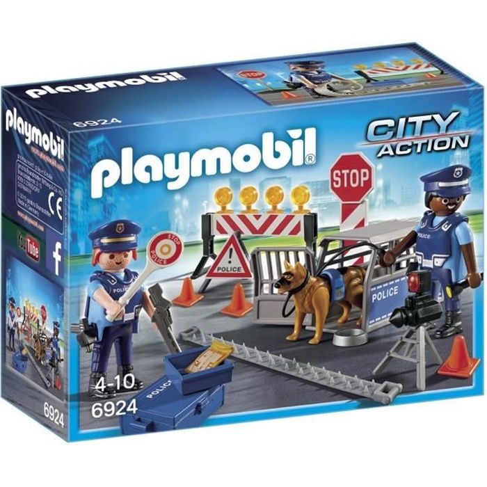 PLAYMOBIL 6924 Barrage de Police