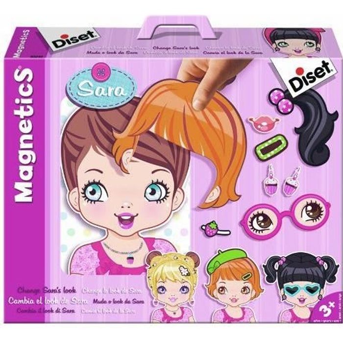 DISET Jeu Magnétique Les Coiffures de Sara