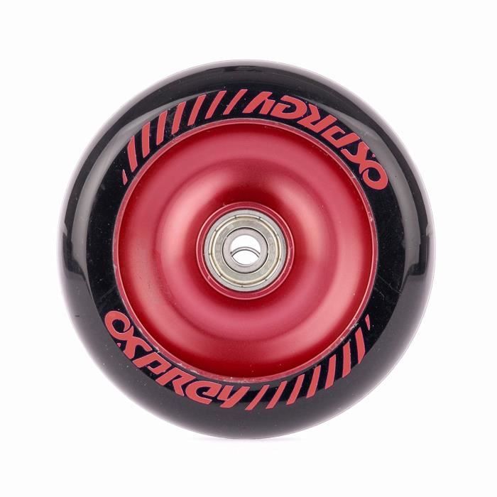 OSPREY Roues de trottinette ABEC-7 - 85A - Ø100 mm - Rouge