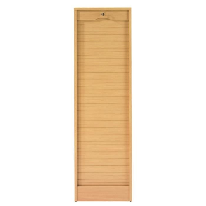 Classeur à rideau Hêtre Taille L - KLASS - L 42 x l 44 x H 141 cm ... Classeur à rideau Hêtre Taille L - KLASS - L 42 x l 44 x H 141 cm ...