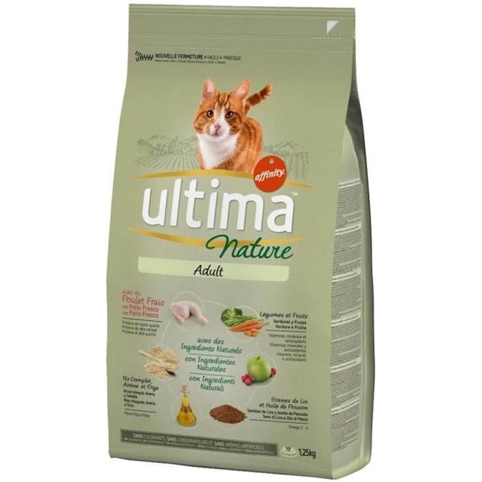 ULTIMA Croquettes au poulet - Pour chat - 1.25KG
