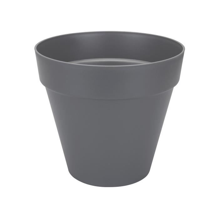 ELHO Pot de fleurs rond Loft Urban - Ø 20 cm - Gris anthracite